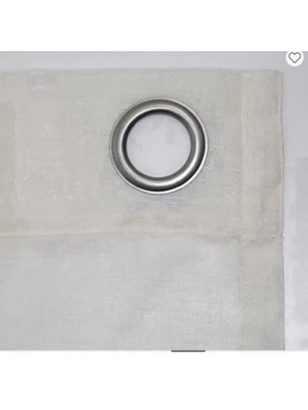 Set of 2 JC Penney Textured Sheer Grommet Top Single Curtain Panels